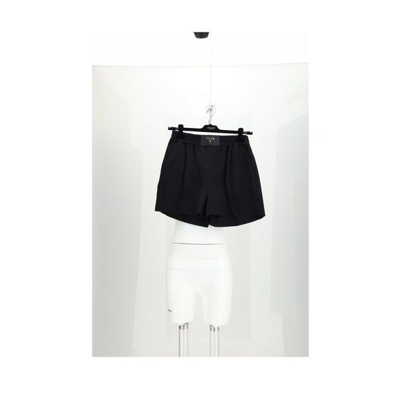 CELINE Pants - Celine Women Elastic Waist Shorts